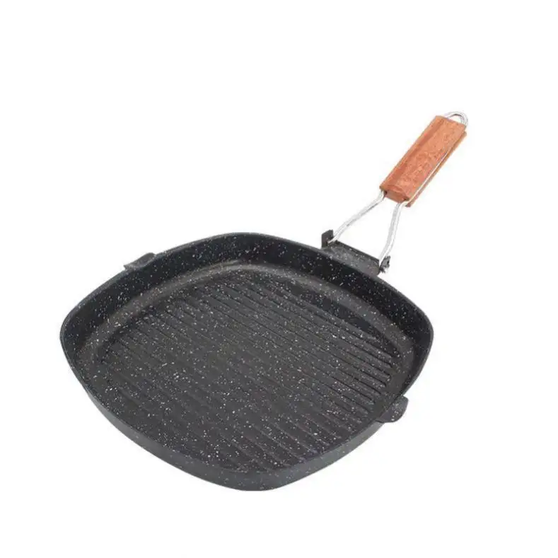 Fritadeira Grill Griddle Ferro Fundido Crepe Panqueca Roti Chapati Mini Forno Frango Assador Bbq Assar Fry Thick Tawa Non Stick Pan
