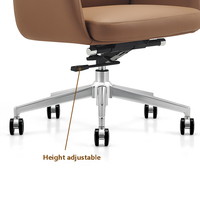 Chaise de bureau de direction moderne, confortable, économique, pivotante, de luxe, ergonomique, en cuir