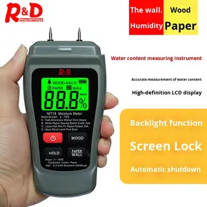 Testeur d'<span class=keywords><strong>humidité</strong></span> du bois de type aiguille MT18 2026 pour la <span class=keywords><strong>mesure</strong></span> de l'<span class=keywords><strong>humidité</strong></span> du bois, du carton, des sols et des murs - Product Image 2