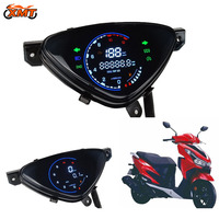 Spidometer Digital LED Grosir untuk Sepeda Motor, Instrumen Motor, Tachometer untuk MIO100, Plug and Play