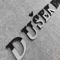 HONGSEN Logo et décoration murale en acrylique professionnels, enseigne lumineuse LED 3D personnalisée avec de grandes lettres pour une utilisation en intérieur/extérieur