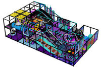 Parc à thème commercial, labyrinthe de trampolines, parcours Ninja pour enfants, équipement de jeux souples, centre de jeux pour enfants sur mesure, aire de jeux intérieure