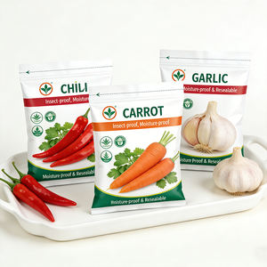 Sac en plastique biodégradable refermable réutilisable pour légumes, fleurs, blé, maïs, film tactile, couche pressée, Mylarbag - Product Image 2