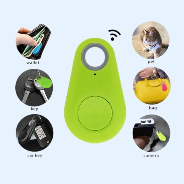 Smart Water Drop Bluetooth Anti Loss Device Mobile Phone Two-Way Alarm Tracker Wallet Key Ring Free Shipping Products