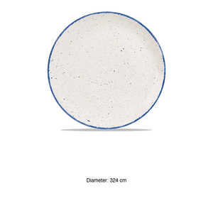จานแบนสีน้ำเงินอินดิโก้ 32.4 ซม. ชิร์ชเชล สโตนคาสต์ ลายจุด Shbiev12 - Product Image 3