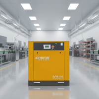 Compresseur d'air à vis rotatif à onduleur 7,5 kW 10 CV haute pression 16 bars 220 V lubrifié à l'huile stationnaire