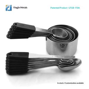 Ensemble de 12 cuillères et tasses à mesurer en acier inoxydable avec poignée magnétique et échelle de précision pour la pâtisserie - Product Image 5