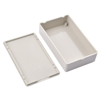 Boîtier de jonction en plastique ABS 100x60x25mm, boîtier de projet électronique, boîtier d'instrument pour carte de circuit imprimé, blanc/noir