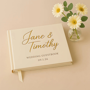 Luxury Gold Foil <strong>Wedding</strong> Guest Book Hardcover <strong>Wedding</strong> Guest Book Elegant A4 <strong>Wedding</strong> <strong>Keepsake</strong> - Product Image 3