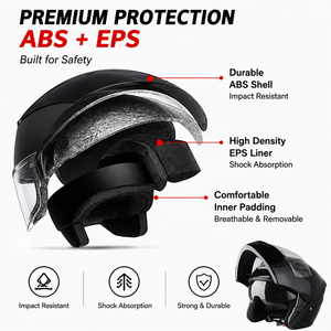 <span class=keywords><strong>Casque</strong></span> de <span class=keywords><strong>Moto</strong></span> Intégral Mustang 511, Style Rétro Classique, ABS, Bluetooth, Blanc et Vert, Lavage Facile, Support et Boîte - Product Image 5