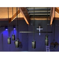 Lumière d'église LED RGBW à CRI élevé 65/110/160W, design moderne, corps en aluminium 35 ° /60 °   Angles d'orientation des lentilles réglables pour l'éclairage de scène d'église