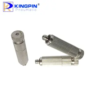 High pressure cleanable micro fine fog water misting nozzle for fogger cooling system