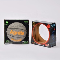 Boîtes en carton ondulé personnalisées avec fenêtre pour le rangement et la présentation de ballons de sport (basketball, football, chaussures de football)