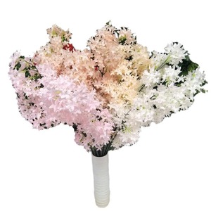 ดอกซากุระประดิษฐ์ Queyiyi ดอกไม้ไหมประดิษฐ์ ขนาด 30 ซม.-100 ซม. สีชมพูอ่อน สีขาว สีแดง สำหรับตกแต่งงานแต่งงานและบ้าน - Product Image 5