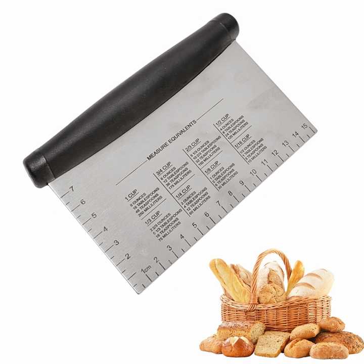 Bench Scraper & Chopper Pastry Cutter for Baking,Multi-Purpose ...