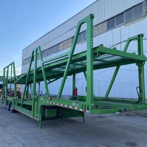 Semi-remorque porte-voitures à 2 essieux neuve ou d'occasion, camion de transport de véhicules avec remorque porte-voitures en vente - Product Image 2