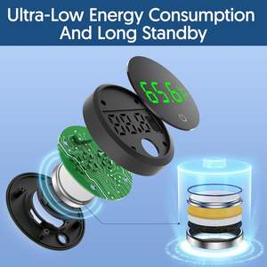 Mini compteur d'affichage de réservoir de température de Reptile numérique de LED de réservoir de poissons avec le thermomètre d'aquarium d'écran tactile - Product Image 4