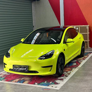 Coral <strong>Fluorescent</strong> Yellow Wholesale <strong>Color</strong> Changing Film Rolls Factory Price Self-Adhesive Car Sticker <strong>Vinyl</strong> Wrap Films Decoration - Product Image 2