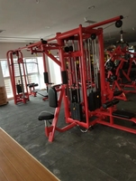 Appareil de musculation professionnel à câbles croisés réglable, multi-stations (5 postes) pour salle de sport