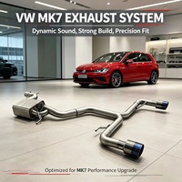 Tuyau d'échappement haute performance pour Volkswagen Golf R MK7 2.0T 2011-2017, échappement Valvetronic en acier inoxydable 304, son dynamique à commutation