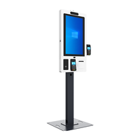Kiosque libre-service à écran tactile de 21.5 pouces Kiosque de système de point de vente à écran tactile Android/ Windows avec imprimante thermique