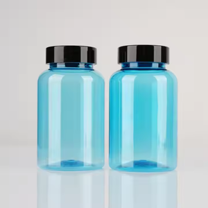 Envase de Plástico PET de 300 ml, Modelo de Lujo para Píldoras, Grado Médico, Acabado Brillante, Impresión Serigrafiada, Tapa de Rosca Cuadrada, para Suplementos Nutricionales - Product Image 2