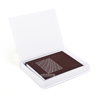 Boîte de rangement pour livres en carton biodégradable sur mesure, format A5 A4, boîte cadeau en forme de livre avec fermeture magnétique