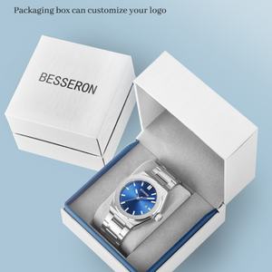 Reloj de Hombre, Nuevo Modelo 2024, Acero Inoxidable 316L, Resistente al Agua, Movimiento Japonés de Cuarzo, Esfera Dorada Rosa, 42 mm, para Negocios y Moda - Product Image 6