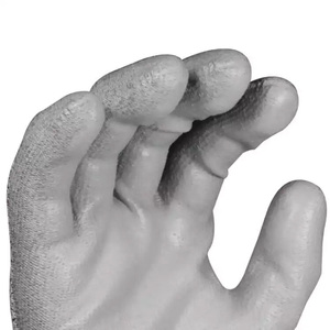 OEM gris <span class=keywords><strong>PU</strong></span> recubierto trabajo usando En388 corte a prueba de corte Nivel 5 guantes para carpintería - Product Image 2