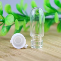 Flacons ampoules en verre transparent miniatures portables vides de 1,5 ml, 2 ml, 3 ml, 5 ml en forme de bulbe pour essence, acide hyaluronique