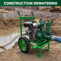 Pompe d'irrigation centrifuge à flux mixte diesel pour usage agricole, haute pression personnalisée, certifiée CE, garantie 2 ans
