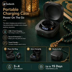 iTasbeeh Religious Smart Ring OLED Display Prayer Reminder Qibla Direction Zikr Counter for Muslim Daily Worship - Product Image 5