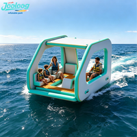Jooloog Nouveau Design Forme Carrée avec EVA Antidérapant Bateau Gonflable Électrique pour Loisirs