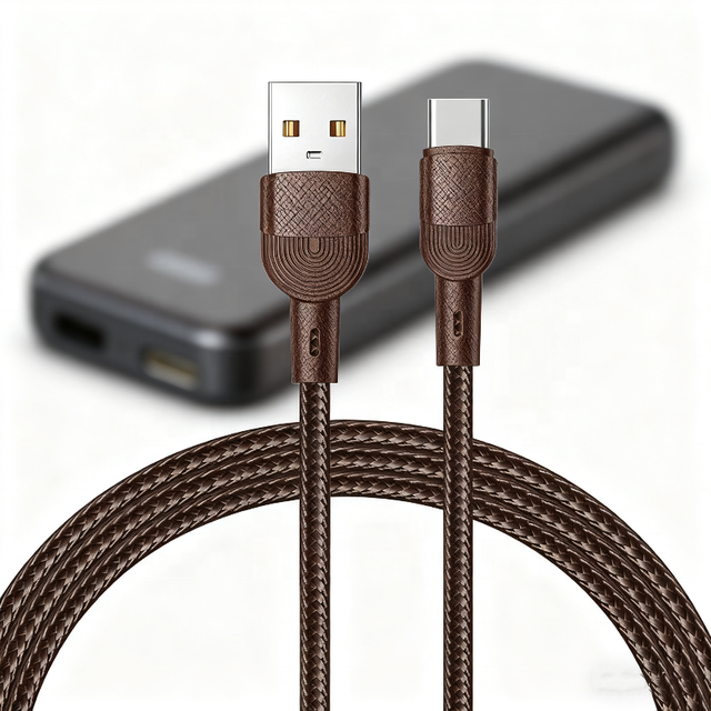 High-Speed 100W PD Fast Charging Nylon Braided USB Type-C Cable 1 Meter Charging Data Transfer Cord Sync for Phones and Tablets