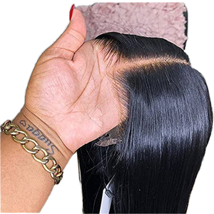 100% Brazilian Virgin Human Hair Lace <b>Front</b> <b>Wig</b> Full Thickness Root Tip Double Drawn HD Lace Color Customizable Packaging - Product Image 1