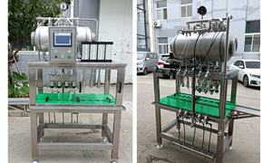 Machine de remplissage et de bouchage de bouteilles de bière de haute qualité, 4, 6, <span class=keywords><strong>8</strong></span>, 10 têtes, remplisseur isobare, bouchonneuse en vente - Product Image 2