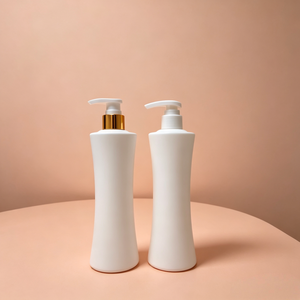 Botella de Plástico HDPE Blanca Mate de 300 ml (10 oz), Envase Cosmético Vacío con Bomba Dosificadora para Lociones, Cremas Faciales, Champú, Gel de Ducha y Jabón Corporal - Product Image 4