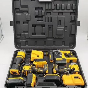 เครื่องมือไฟฟ้า4ชิ้นคุณภาพสูงประแจไฟฟ้า & ค้อน & สว่านไฟฟ้า & เครื่องเจียรไฟฟ้าพร้อมเคสแข็ง - Product Image 3