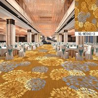 Tapis imprimé floral de style chinois en nylon tissé à la machine, ignifuge et résistant à l'usure, pour salles de banquet d'hôtel