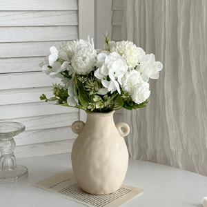 SZ04-27 gros mariage fleur bleu fleur artificielle Bouquet soie fleurs grappes décoration de la maison rosiers mariage flore - Product Image 4