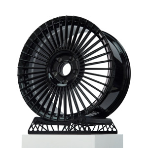 KE 5x112 5x114.3 5x120 Multi <strong>Spokes</strong> Black Alloy <strong>Wheels</strong> 18 19 20 21 22 Inch Rims for Benz BMW Mercedes W222 W221 Maybach W212 - Product Image 1