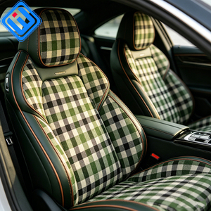 Tessuto di Lusso Vintage in Misto Lana a Quadri Pied-de-Poule, Traspirante e Resistente per Sedili <span class=keywords><strong>Auto</strong></span>, Pannelli Porta, Rinnovamento <span class=keywords><strong>Interni</strong></span> <span class=keywords><strong>Auto</strong></span>, MOQ Basso - Product Image 6