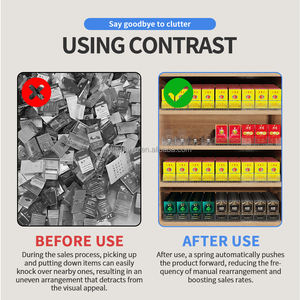 Étagère de présentation pour pharmacie, distributeur automatique de snacks et biscuits, système de poussoir à ressort pour cigarettes - Product Image 6