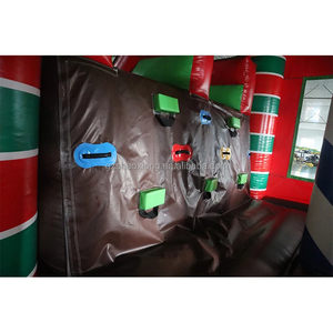 Thương mại giáng sinh <span class=keywords><strong>Inflatable</strong></span> lâu đài Wonderland Santa Claus nhà trả lại Combo Gingerbread người đàn ông <span class=keywords><strong>bouncy</strong></span> lâu đài trượt cho trẻ em - Product Image 6