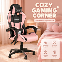 Chaise de jeu AOR en tissu PVC, mousse et structure en aluminium, design pivotant et réglable en hauteur pour un confort prolongé lors de la tenue assise, utilisation à domicile ou au bureau