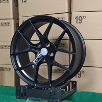Velg Mobil Sport YQ Hot Sale untuk BMW Seri 1/2/3 19 20 Inch 8.5j 9.5j Gloss Black Stagged 10 Spoke Alloy Wheels Rims
