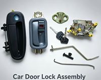 BORONG Ensemble de serrure de porte conducteur avant gauche avec clé pour pièces de bus Toyota Coaster 69050-36070