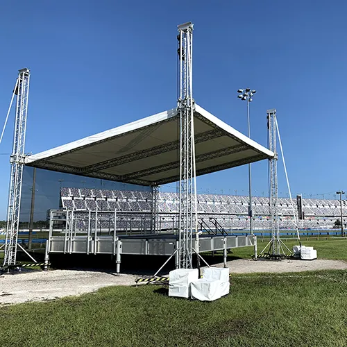 Detachable 290x290 aluminum stable truss stage lighting truss system for event