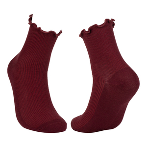 <span class=keywords><strong>Calzini</strong></span> da donna con volant e bordo arricciato, design a trama a cippato, <span class=keywords><strong>calzini</strong></span> eleganti <span class=keywords><strong>per</strong></span> ragazza giovane, ideali <span class=keywords><strong>per</strong></span> la primavera - Product Image 1