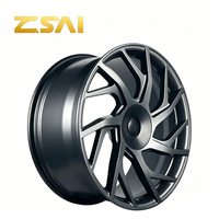 Jantes forgées monobloc usinées CNC 17 18 19 pouces, finition noir mat, jantes en alliage ET 25 mm 35 mm pour voitures particulières Tesla Honda Nissan